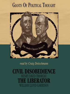 cover image of Civil Disobedience and The Liberator